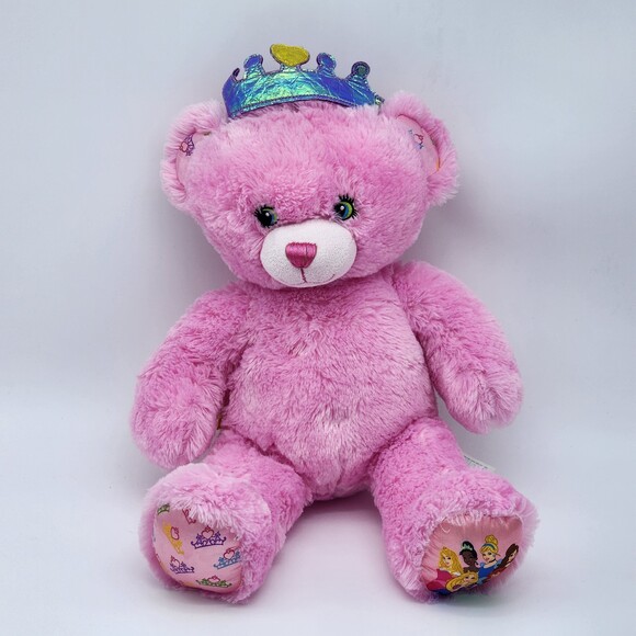 Build A Bear Disney Princess Pink Bear Plush Stuffed Animal BAB - Picture 1 of 12